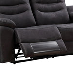 5 Seater Sofa Lounge Set Black
