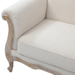 Oak Wood 3+2 Seater Sofa Set With Rolled Armrests