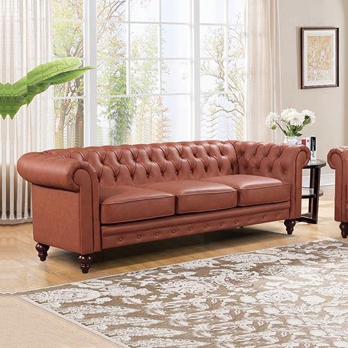  Luxurious 3 Seater sofa Brown