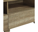 Oak Tv Cabinet Entertainment Unit With 3 Drawers And Shelf