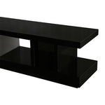 High Gloss Finish TV Cabinet Black & White Glossy Colour