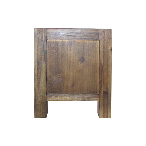 TV Cabinet with 3 Storage Drawers with Shelf Solid Acacia Wooden Chocolate