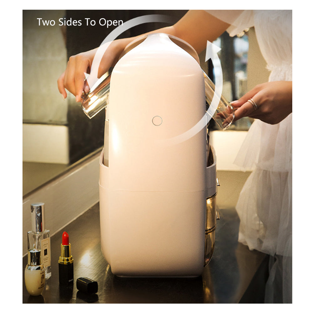 Cosmetics Storage Boxes Jewelry Case White-Pink
