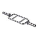 Chrome Olympic Tricep Bar Barbell Heavy Duty with Spring Collars