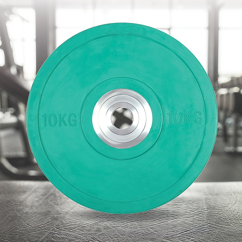 10KG PRO Olympic Rubber Bumper Weight Plate - Melbourne Home & Living