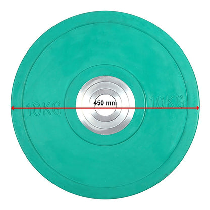 10KG PRO Olympic Rubber Bumper Weight Plate - Melbourne Home & Living