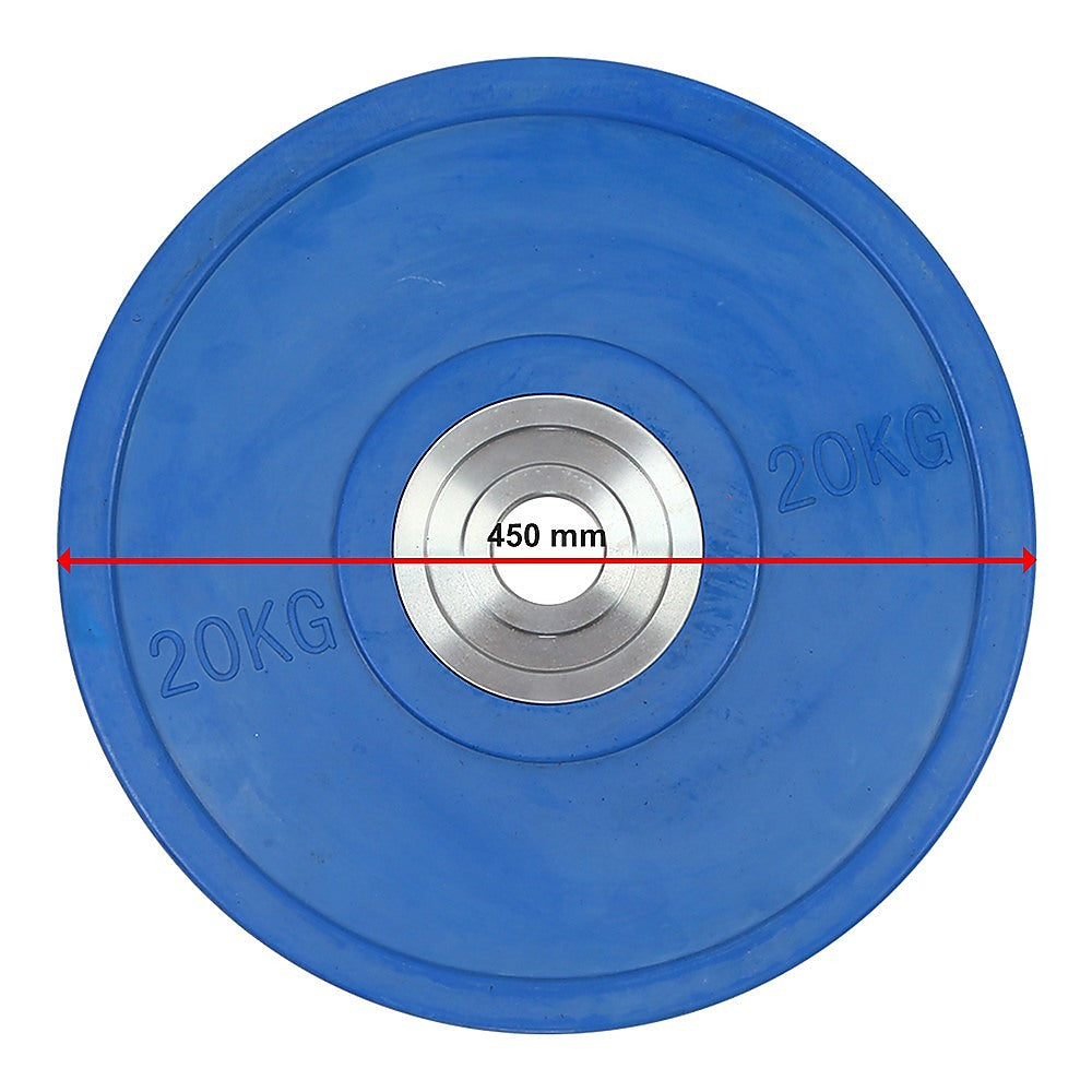 20KG PRO Olympic Rubber Bumper Weight Plate - Melbourne Home & Living