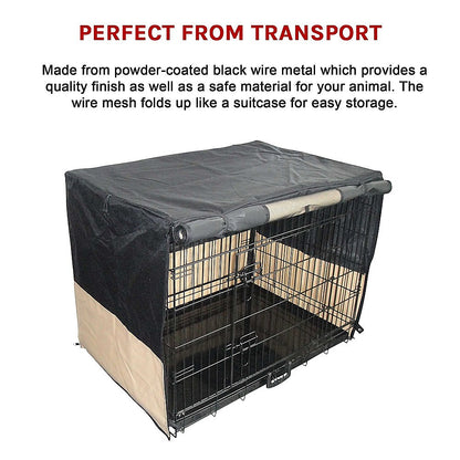 36" Pet Dog Crate with Waterproof Cover - Melbourne Home & Living