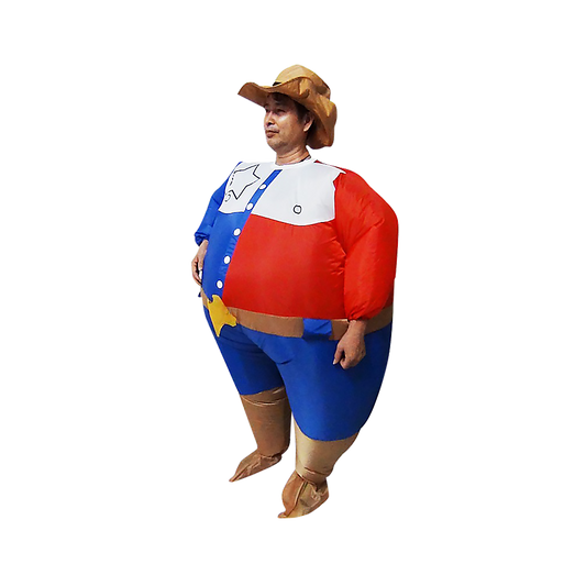 SHERIFF Fancy Dress Inflatable Suit -Fan Operated Costume - Melbourne Home & Living