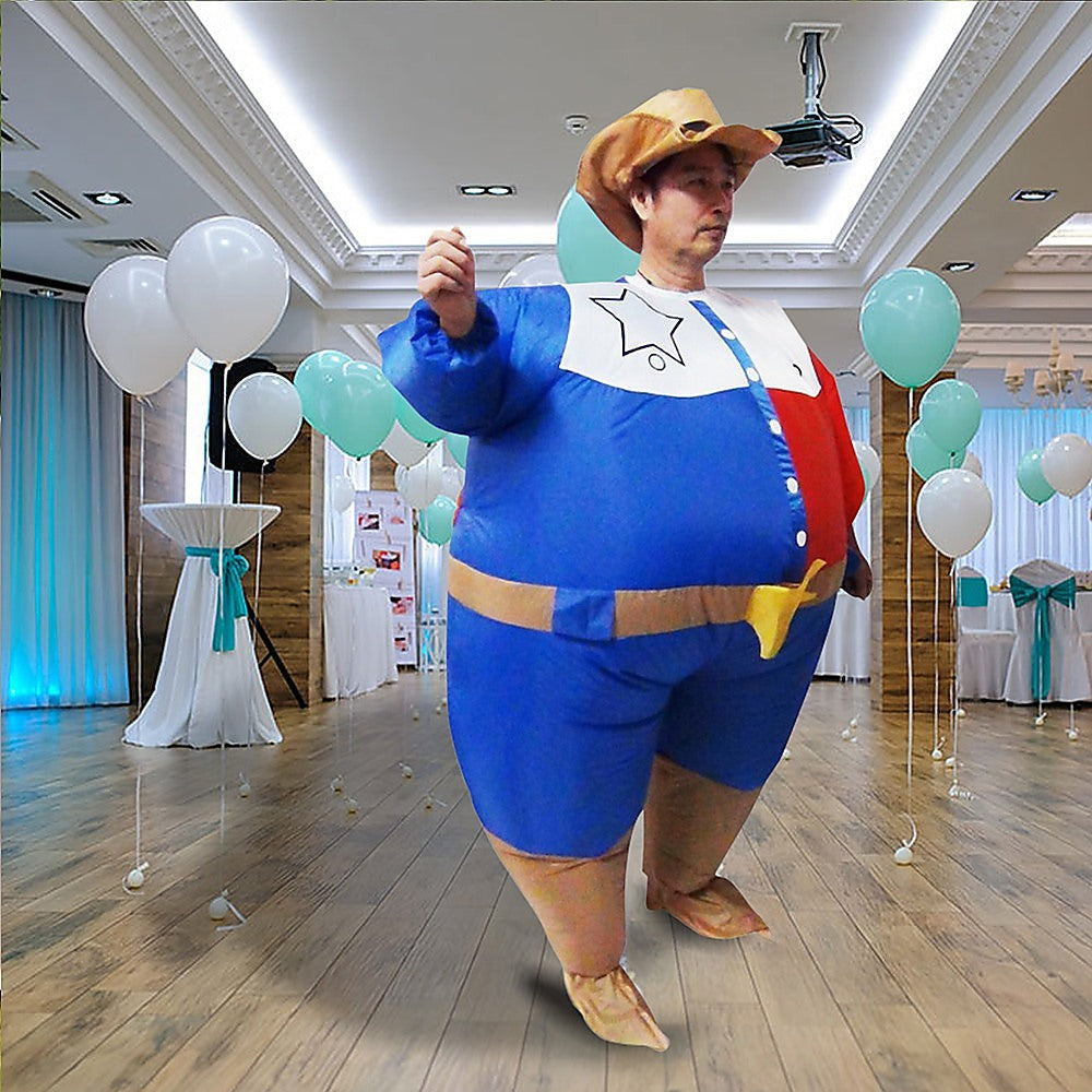 SHERIFF Fancy Dress Inflatable Suit -Fan Operated Costume - Melbourne Home & Living