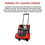 Dog Pet Safety Transport Carrier Backpack Trolley