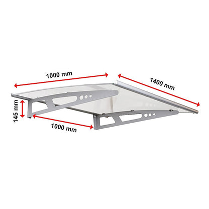 DIY Outdoor Awning Cover 1.4m x 1m Polycarbonate - Melbourne Home & Living