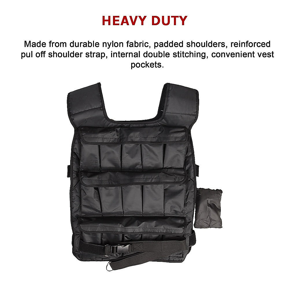 Adjustable Weighted Vest - 20 KG - Melbourne Home & Living