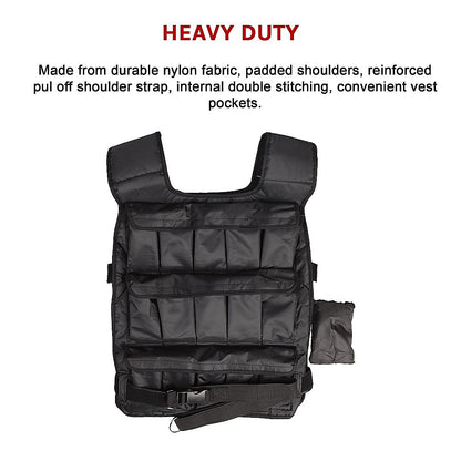 Adjustable Weighted Vest - 20 KG - Melbourne Home & Living