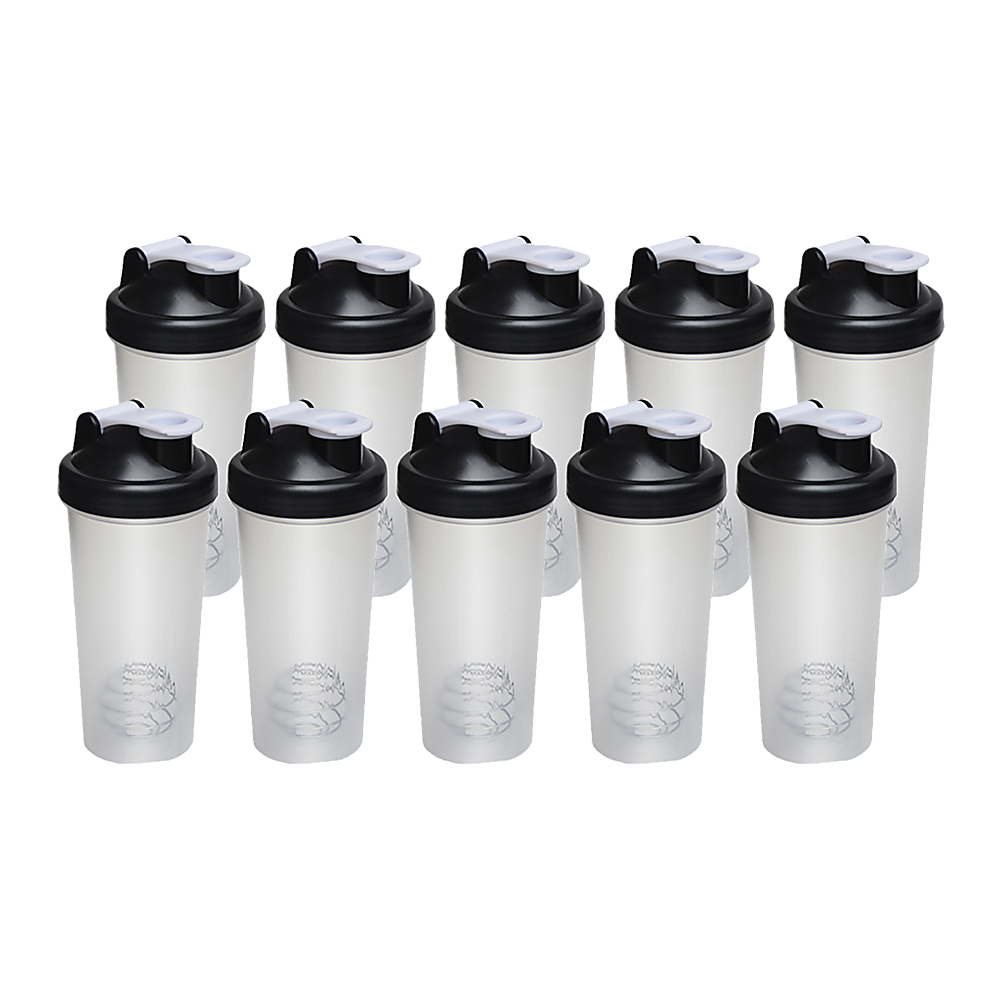 10x Shaker Bottles Protein Mixer Gym Sports Drink - Melbourne Home & Living