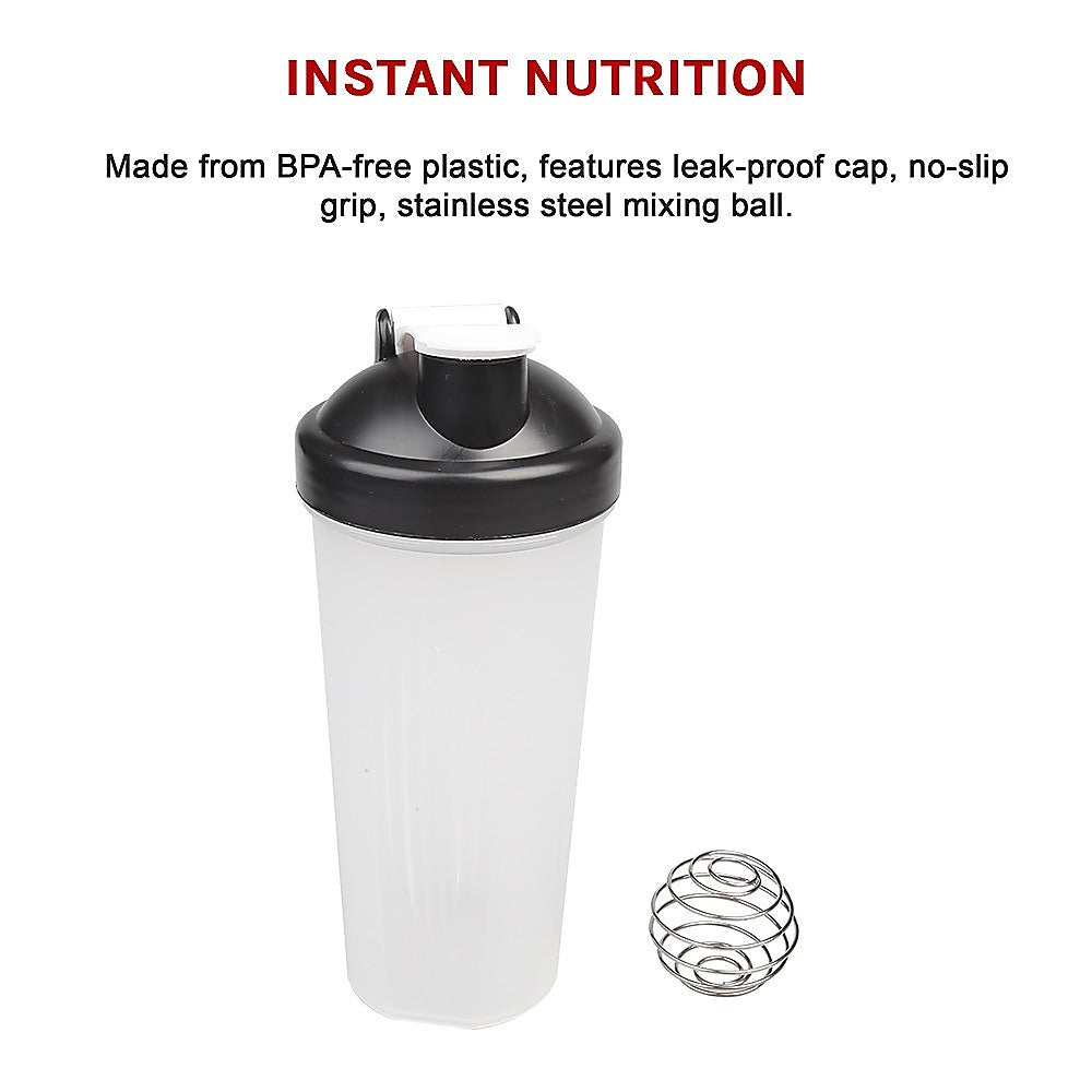 10x Shaker Bottles Protein Mixer Gym Sports Drink - Melbourne Home & Living
