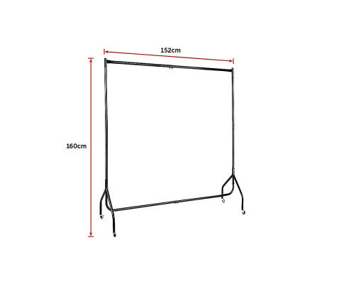 300LBS Heavy Duty Clothing Garment Rail Rack Hanger - Melbourne Home & Living