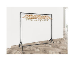 300LBS Heavy Duty Clothing Garment Rail Rack Hanger - Melbourne Home & Living