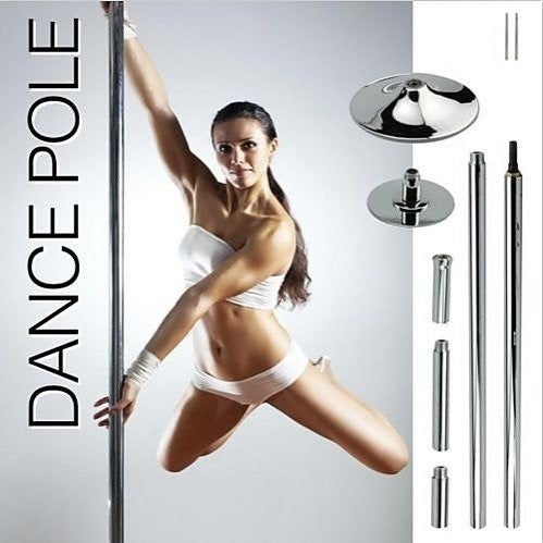  Portable Dance Pole Dancing Spinning Home Gym Fitness