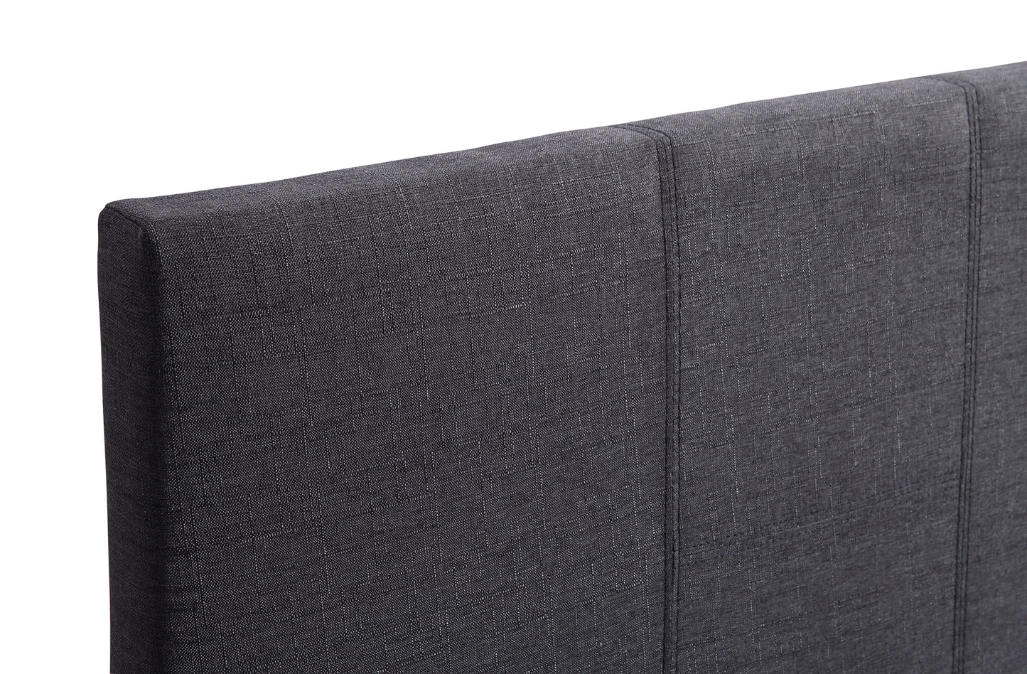 Single Linen Fabric Bed Frame Grey - Melbourne Home & Living
