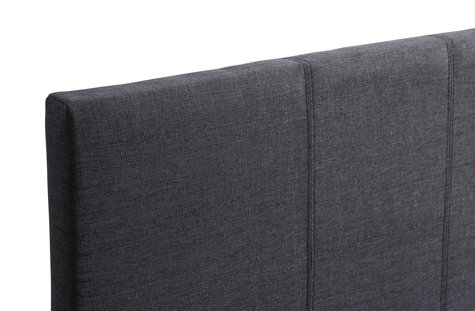 Single Linen Fabric Bed Frame Grey - Melbourne Home & Living