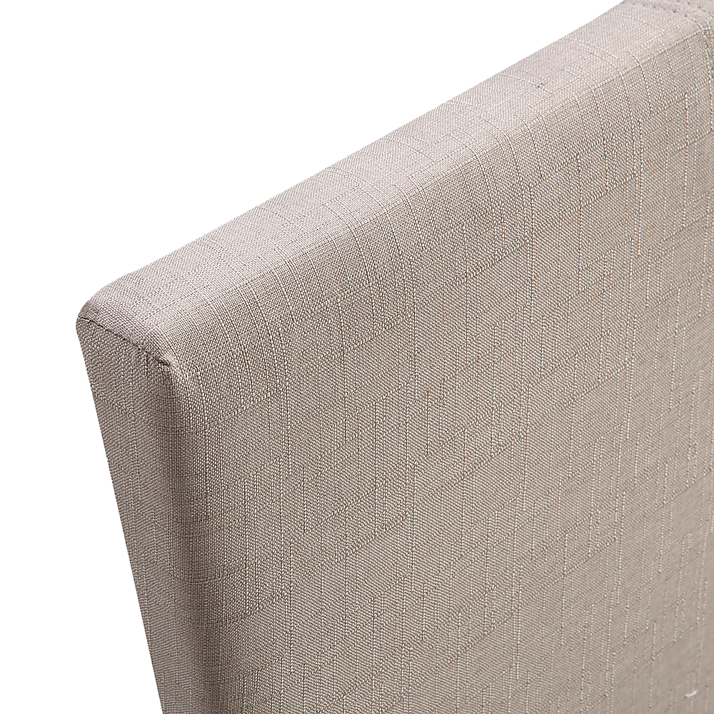 King Linen Fabric Bed Frame Beige - Melbourne Home & Living