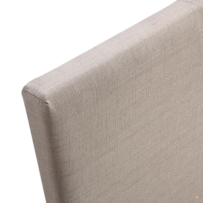 King Linen Fabric Bed Frame Beige - Melbourne Home & Living