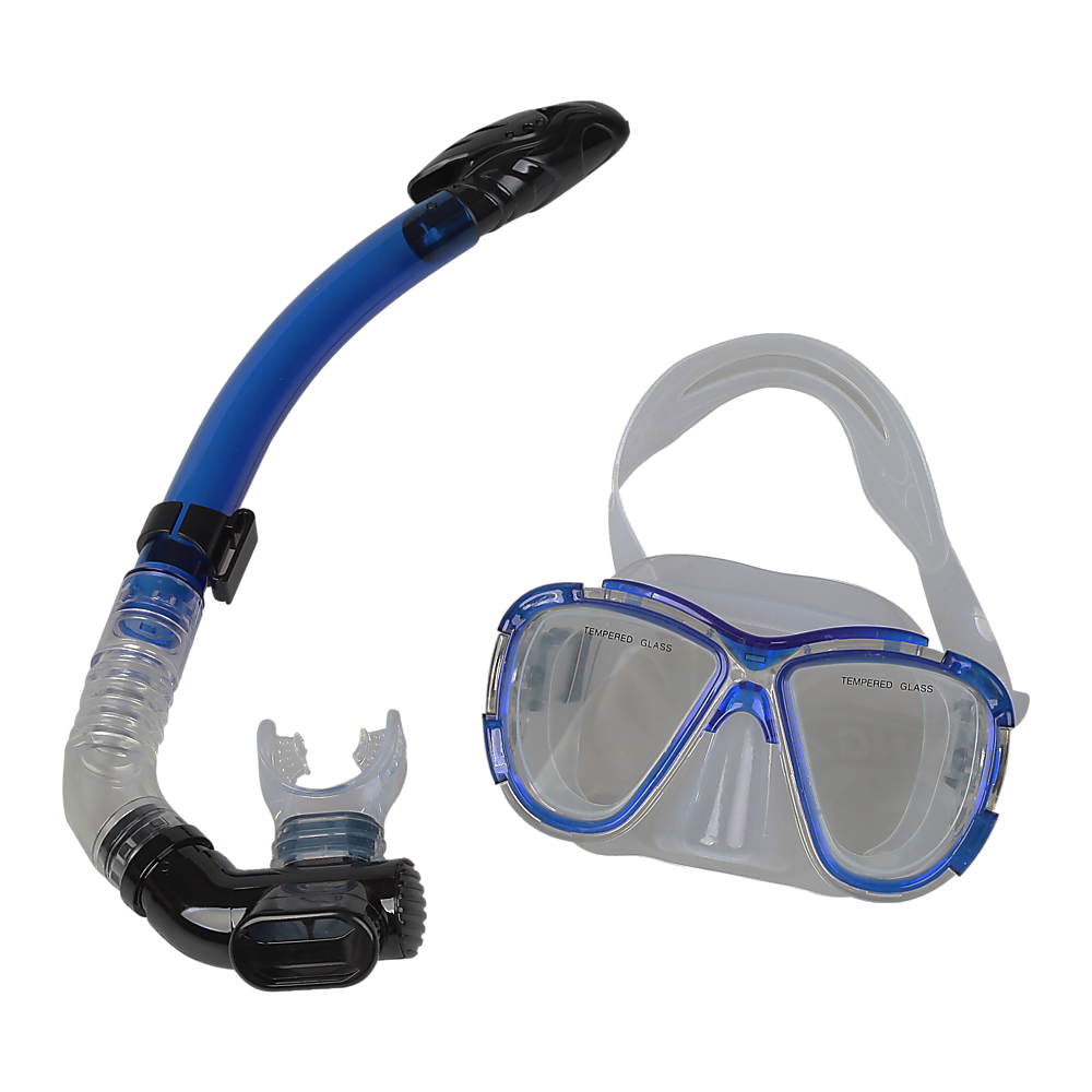 Snorkeling Swimming Diving Mask & Snorkel - Quality Tempered Glass - Melbourne Home & Living