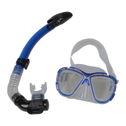 Snorkeling Swimming Diving Mask & Snorkel - Quality Tempered Glass - Melbourne Home & Living