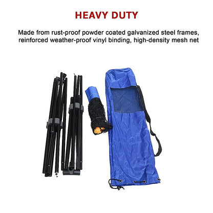 6 Meters Portable Foldable Mini Tennis Net & Post Set - Melbourne Home & Living