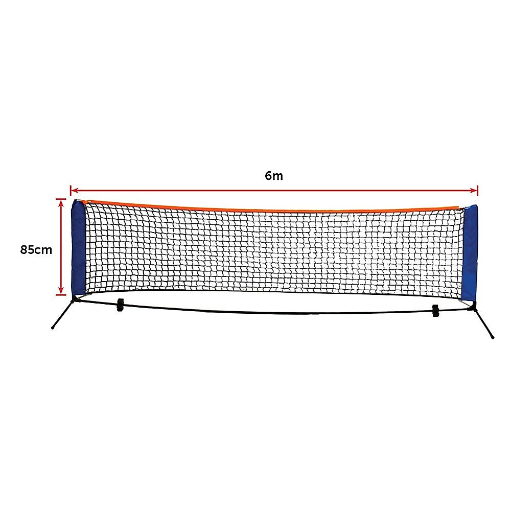 6 Meters Portable Foldable Mini Tennis Net & Post Set - Melbourne Home & Living