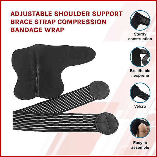  Adjustable Shoulder Support Brace Strap Compression Bandage Wrap