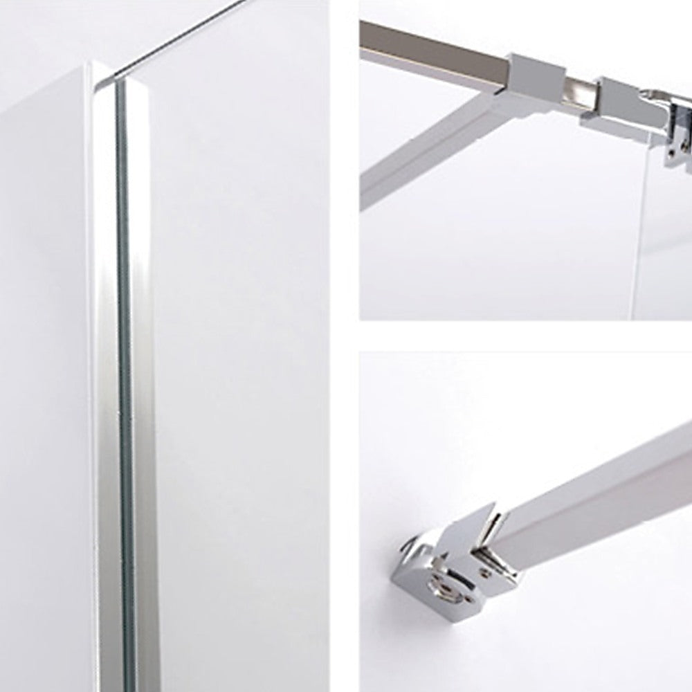 1200x800mm Walk in Shower Enclosure Safety Glass Shower By Della Francesca - Melbourne Home & Living