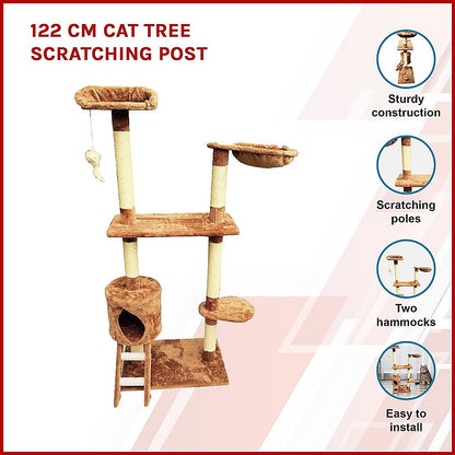122 cm Cat tree Scratching Post - Melbourne Home & Living