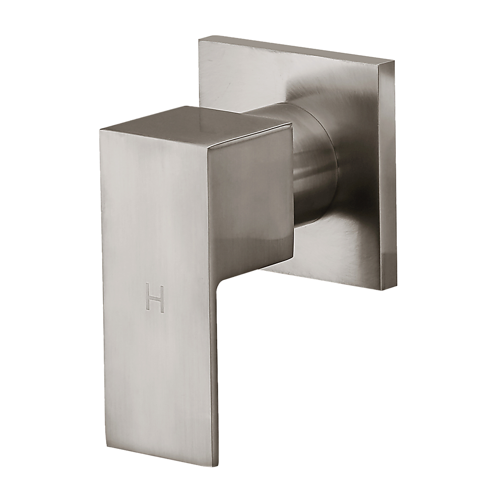 Chrome Bathroom Shower / Bath Mixer Tap Set with Brushed Finish w/ WaterMark