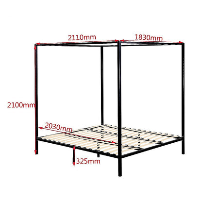 4 Four Poster King Bed Frame - Melbourne Home & Living