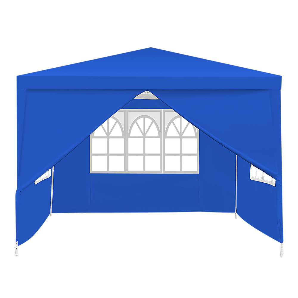 3x3m Gazebo Outdoor Marquee Tent Canopy Blue - Melbourne Home & Living