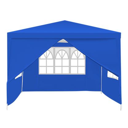 3x3m Gazebo Outdoor Marquee Tent Canopy Blue - Melbourne Home & Living