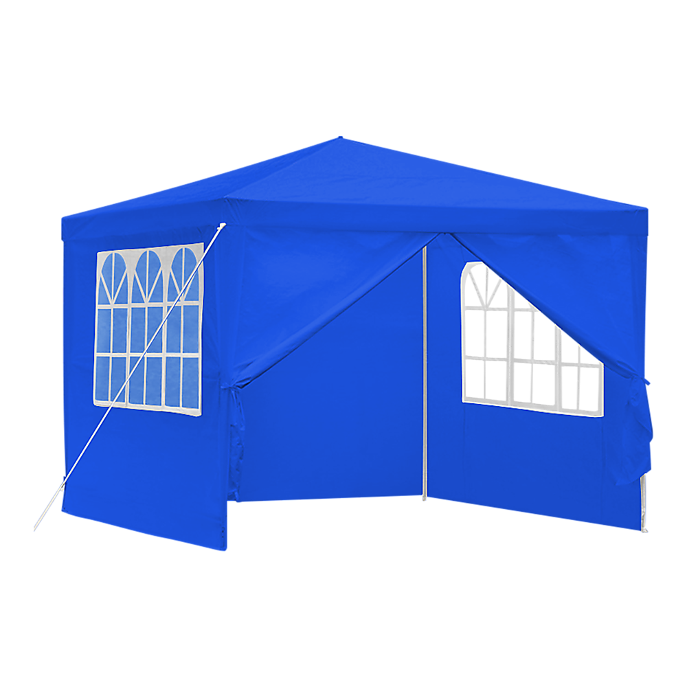 3x3m Gazebo Outdoor Marquee Tent Canopy Blue - Melbourne Home & Living