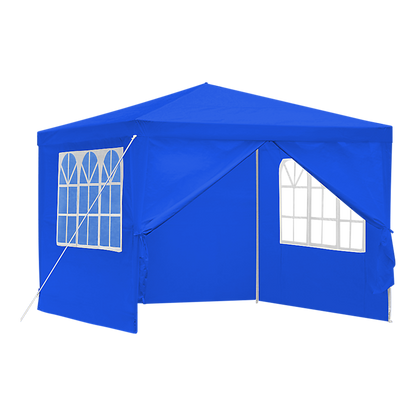 3x3m Gazebo Outdoor Marquee Tent Canopy Blue - Melbourne Home & Living