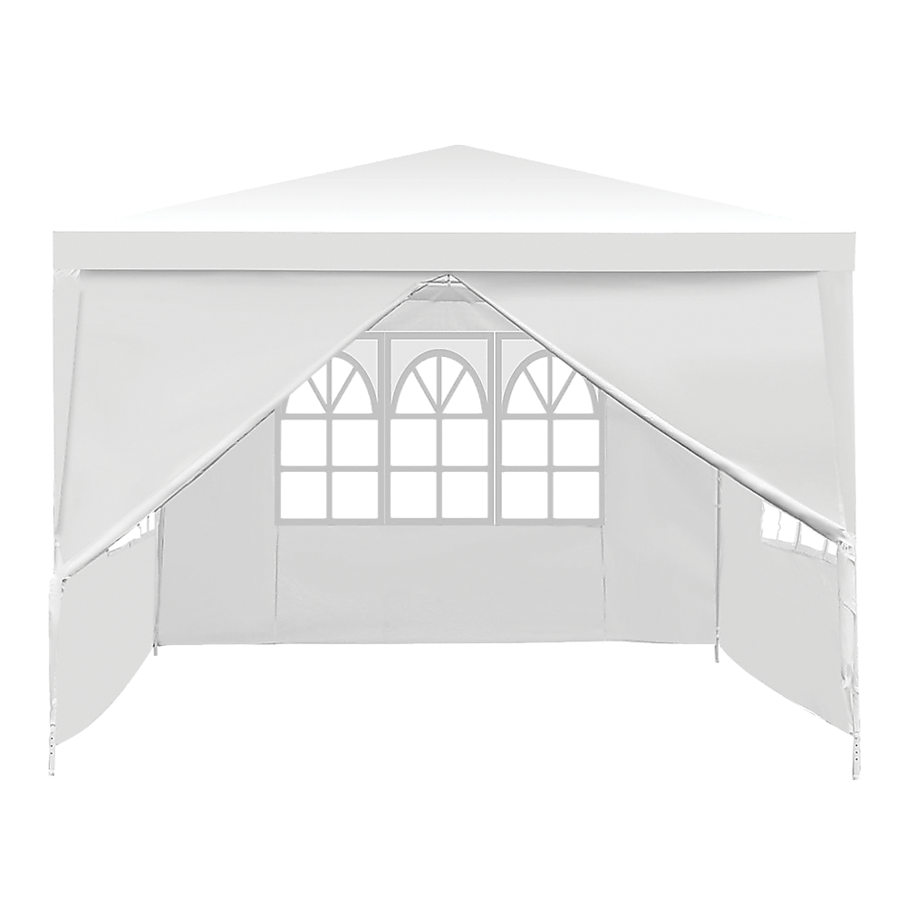 3x3m Gazebo Outdoor Marquee Tent Canopy White - Melbourne Home & Living