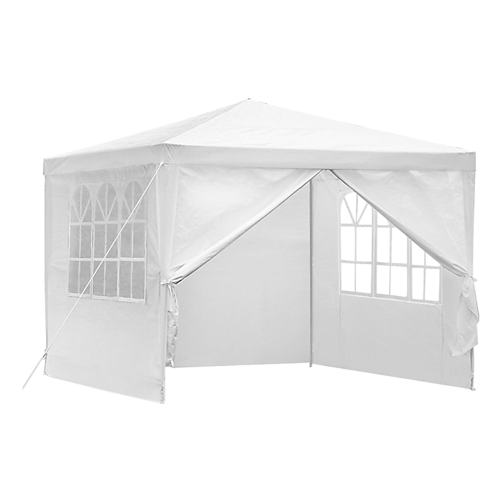 3x3m Gazebo Outdoor Marquee Tent Canopy White - Melbourne Home & Living