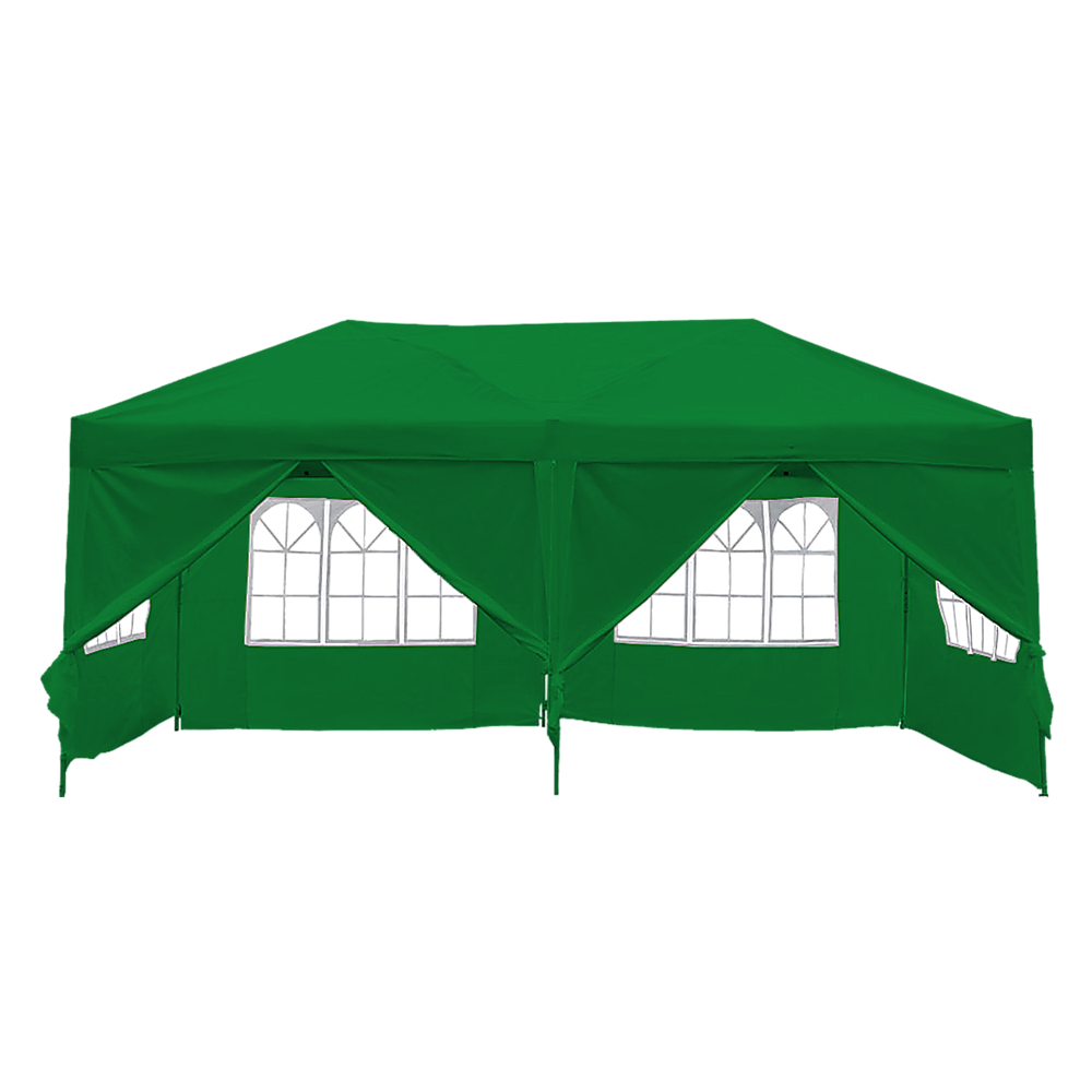3x6m Gazebo Outdoor Marquee Tent Canopy Green - Melbourne Home & Living