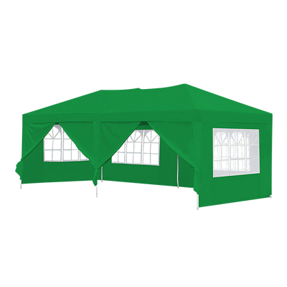 3x6m Gazebo Outdoor Marquee Tent Canopy Green - Melbourne Home & Living