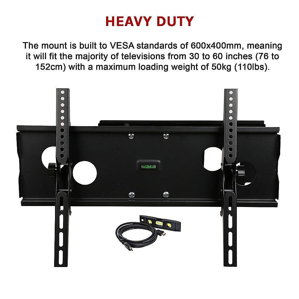 30-60" Plasma LED LCD Screen TV Wall Mount with 180 degree Swivel - Melbourne Home & Living