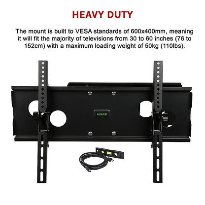 30-60" Plasma LED LCD Screen TV Wall Mount with 180 degree Swivel - Melbourne Home & Living