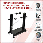 Motorcycle Wheel Balancer Stand Motor Heavy Duty Carbon Steel