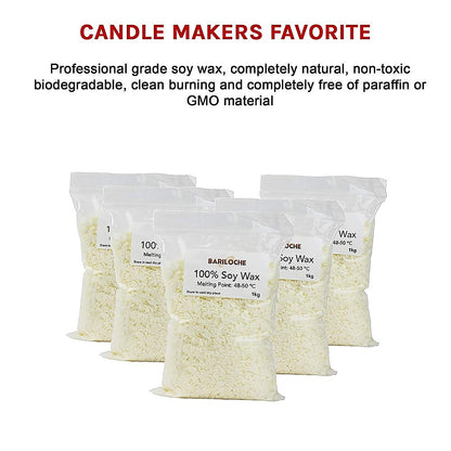 5kg Professional Grade 100% Natural Soy Wax Candle Making Supplies - Melbourne Home & Living