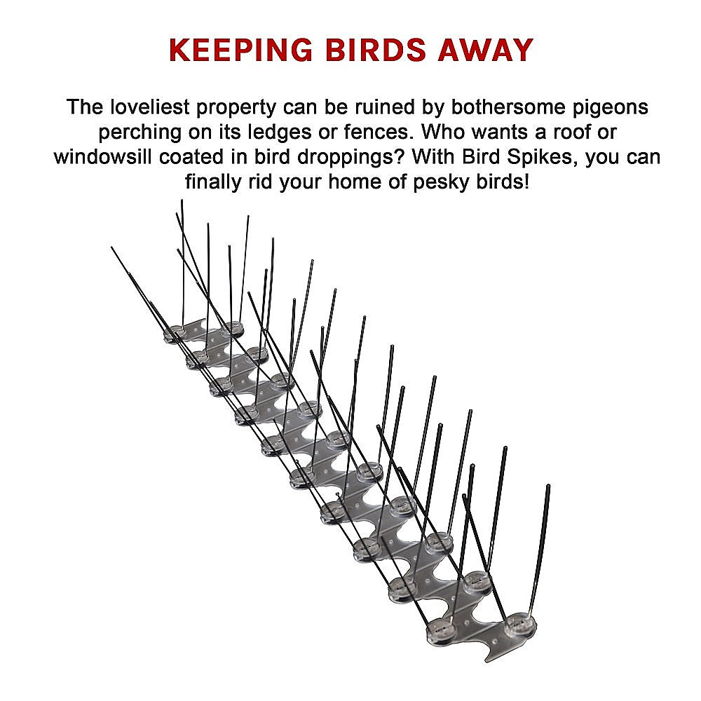 Bird Spikes - Polycarbonate zig-zag 10 metre bundle - Melbourne Home & Living