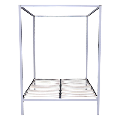 4 Four Poster Queen Bed Frame Metal